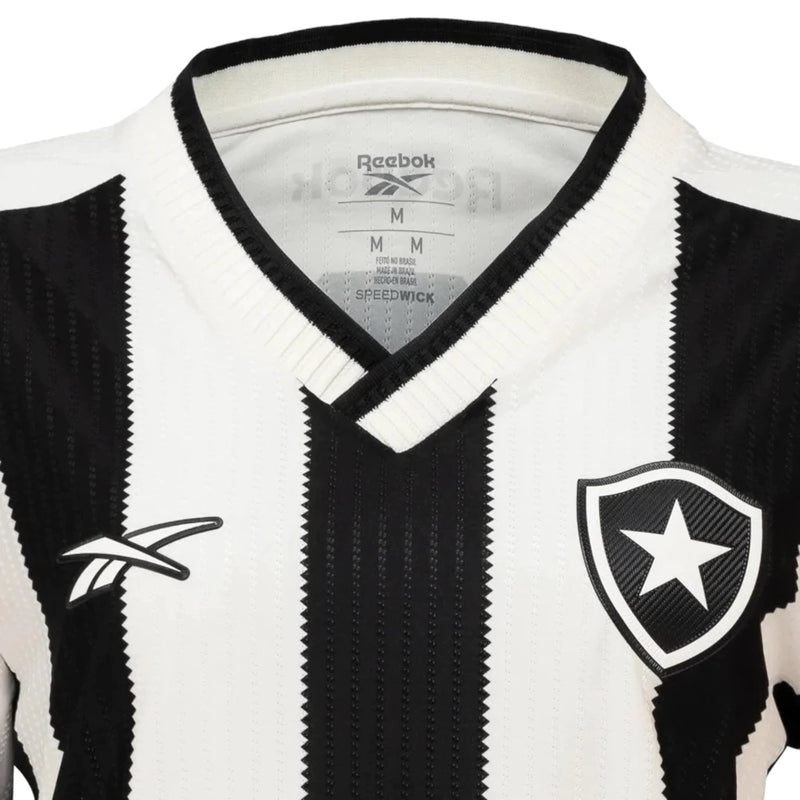 Camisa Botafogo I 24/25 - Torcedor Reebok Feminina - Branca e preta