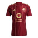 Camisa Roma I 24/25 - Torcedor Adidas Masculina - Vermelho com detalhes em dourado