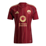 Camisa Roma I 24/25 - Torcedor Adidas Masculina - Vermelho com detalhes em dourado