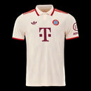 Camisa Bayern de Munique III 24/25 - Torcedor Adidas Masculina - Bege com detalhes em vermelho