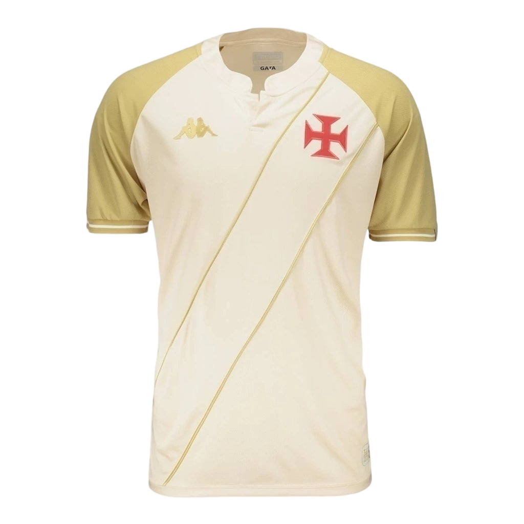Camisa Vasco da Gama III 24/25 - Torcedor Kappa Masculina - Bege