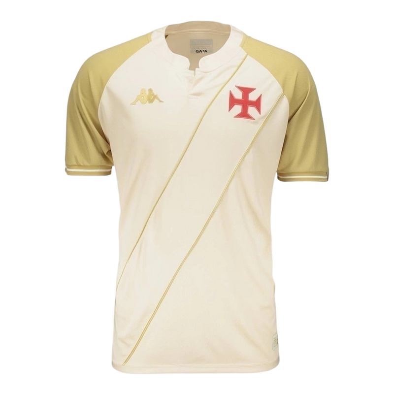 Camisa Vasco da Gama III 24/25 - Torcedor Kappa Masculina - Bege