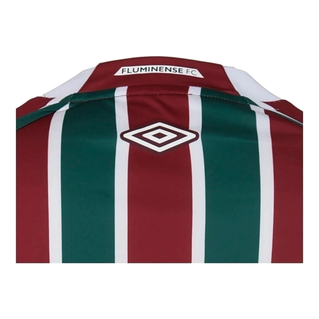 Camisa Fluminense I 25/26 - Torcedor Umbro Feminina - Vermelha e verde com detalhes em branco