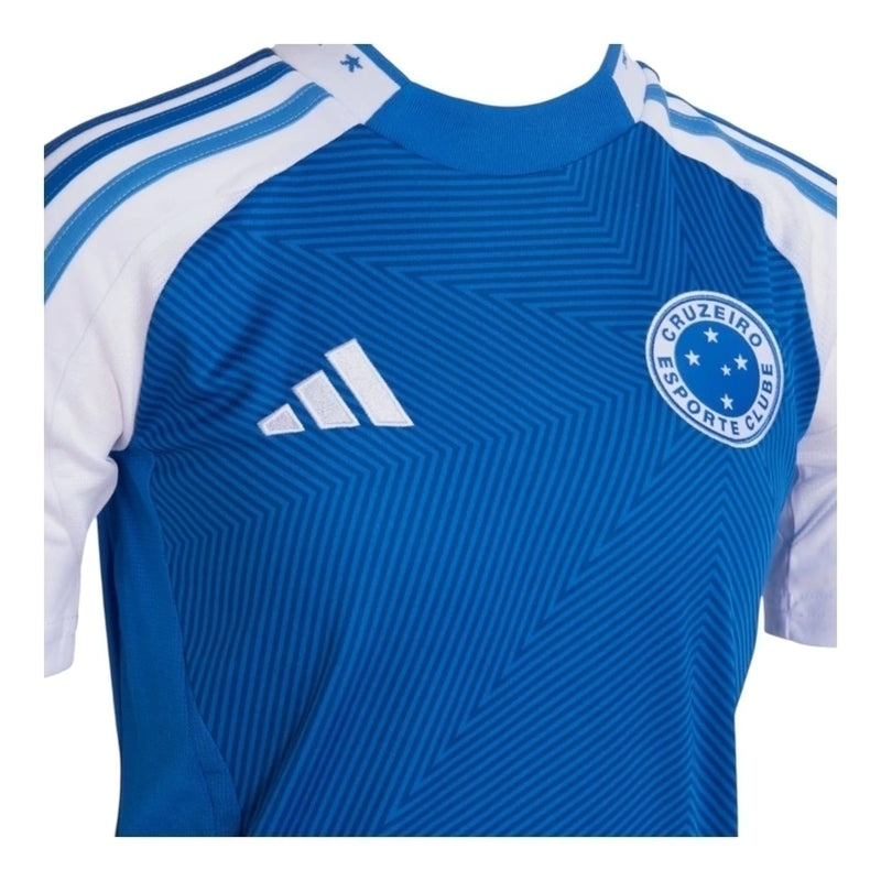 Camisa Cruzeiro I 25/26 - Torcedor Adidas Feminina - Azul e branca