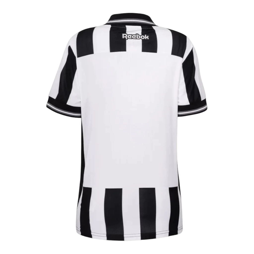 Camisa Botafogo I 25/26 - Torcedor Reebok Feminina - Preta e branca
