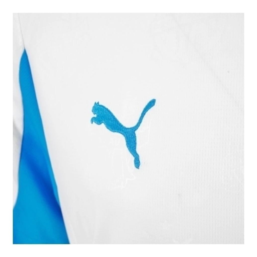 Camisa Olympique Marseille I 25/26 - Torcedor Puma Masculina - Branca e azul