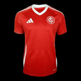 Camisa Internacional I 25/26 - Torcedor Adidas Masculina - Vermelha com detalhes em branco