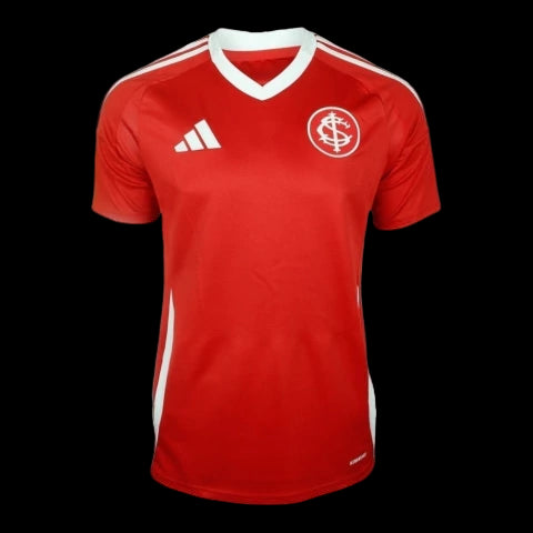 Camisa Internacional I 25/26 - Torcedor Adidas Masculina - Vermelha com detalhes em branco