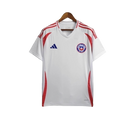 Camisa Chile II 24/25 - Torcedor Adidas Masculina - Branca com detalhes em vermelho