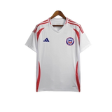 Camisa Chile II 24/25 - Torcedor Adidas Masculina - Branca com detalhes em vermelho