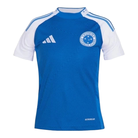 Camisa Cruzeiro I 25/26 - Torcedor Adidas Feminina - Azul e branca