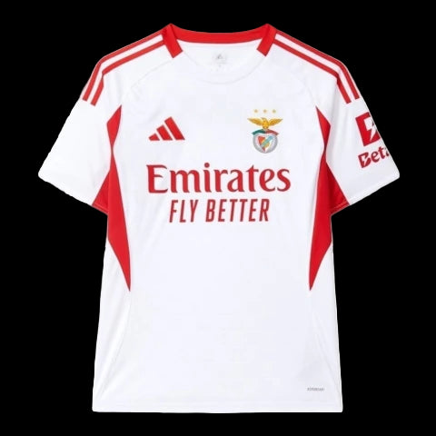Camisa Benfica III 25/26 - Torcedor Adidas Masculina - Branca com detalhes em vermelho
