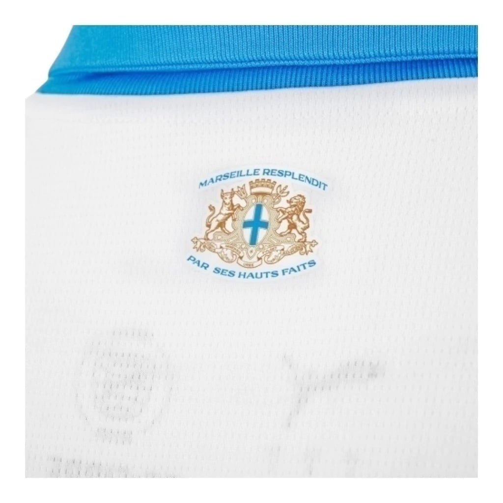 Camisa Olympique Marseille I 25/26 - Torcedor Puma Masculina - Branca e azul