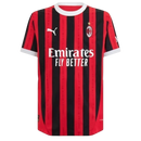 Camisa AC Milan I 24/25 - Torcedor Puma Masculina - Vermelha e preta com detalhes em branco