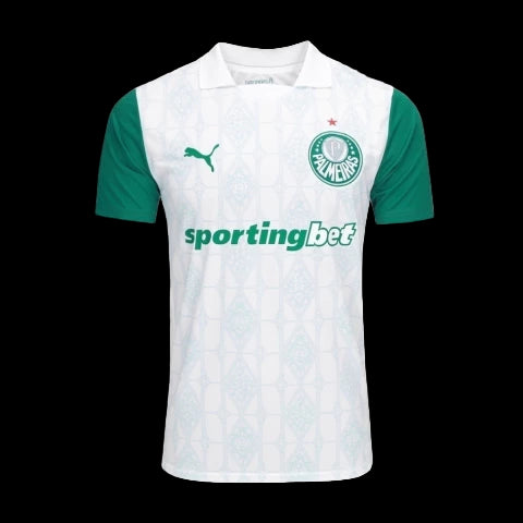 Camisa Palmeiras II 25/26 - Torcedor Puma Masculina - Branca e verde