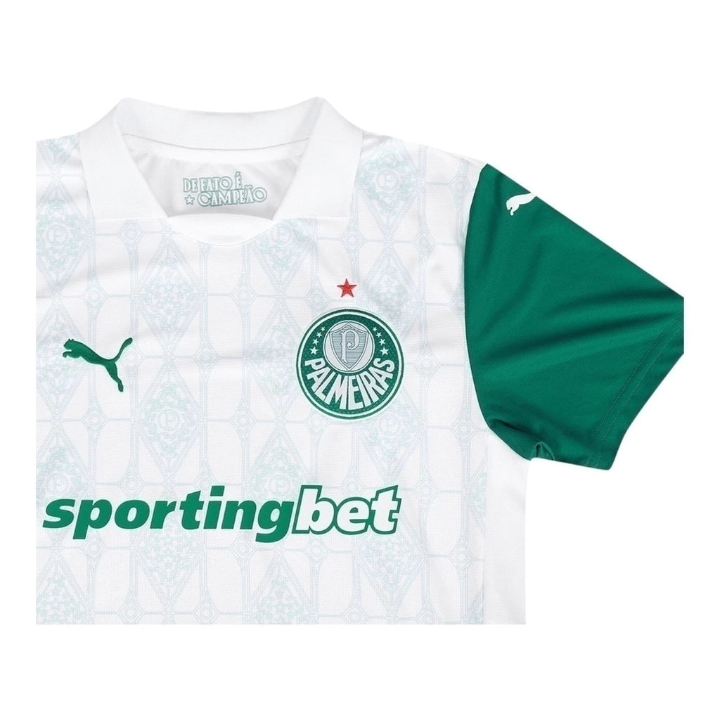 Camisa Palmeiras II 25/26 - Torcedor Puma Masculina - Branca e verde
