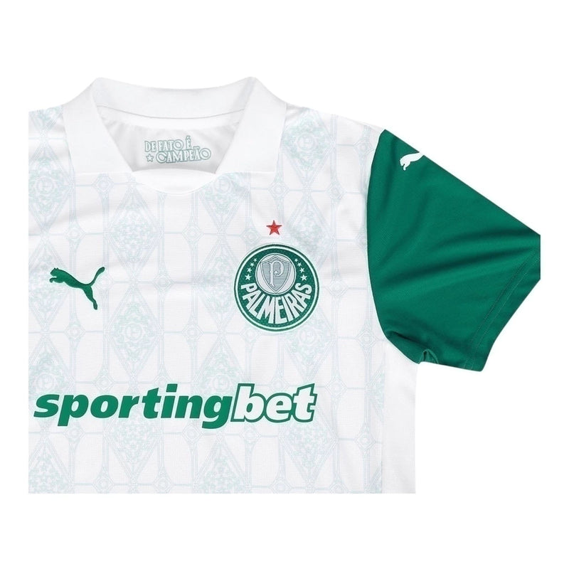 Camisa Palmeiras II 25/26 - Torcedor Puma Masculina - Branca e verde