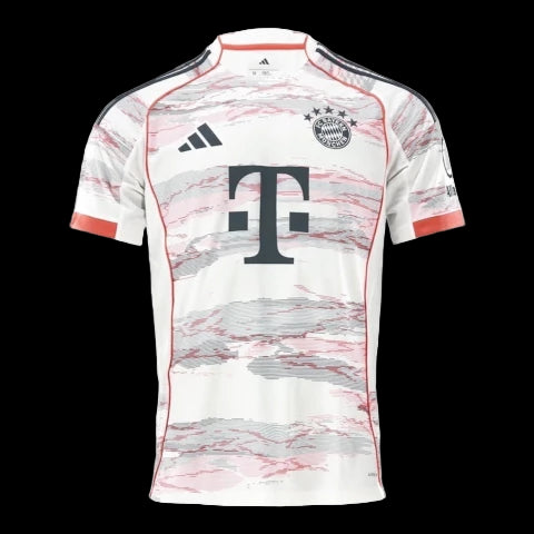 Camisa Bayern de Munique II 25/26 - Torcedor Adidas Masculina - Bege com detalhes em vermelho e azul