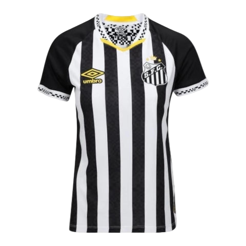 Camisa Santos II 25/26 - Torcedor Umbro Feminina - Branca e preta